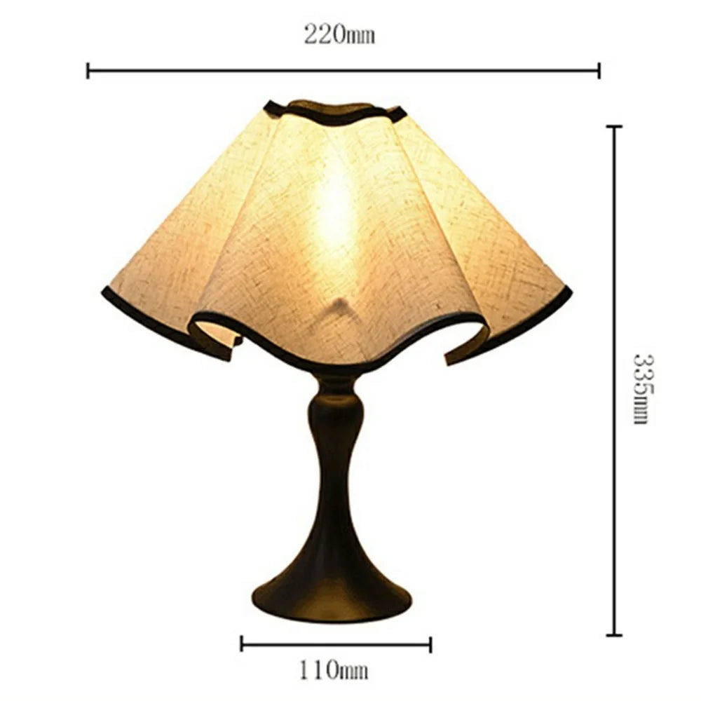 12W Petal Bedside Light for Bedroom Study Room 3 Brightness Levels Medieval Table Lamp, EU Plug - Style A - 5