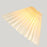 Pleated Table Lamp with 3 Color Modes + Stepless Dimming Metal Base Bedside Light USB Powered Night Light for Bedroom - Beige - 3