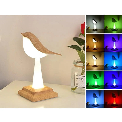 Creative Magpie Aromatherapy LED Car Decor Light Touch  /  Remote Control Rechargeable Table Lamp for Home Bedroom - Maple Color - 1