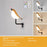 Creative LED Magpie Wall Lamp with Sound Touch  /  Remote Control Night Light USB Charging Aromatherapy Decor Light - Yellow Wood Grain - 2