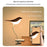 Rechargeable Bird Clip-On Lamp Eye-Care LED Reading Light with Adjustable Brightness  /  Color Temperature for Home Bedroom - Gold - 4