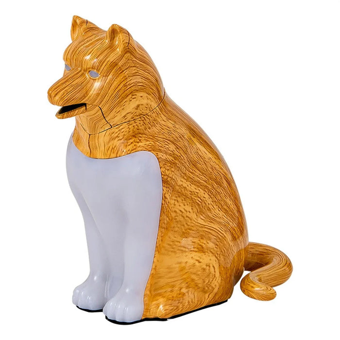 USB Rechargeable Lucky Dog Table Lamp Touch  /  Remote Control Creative Aromatherapy Night Light Gift with Dog Sound for Bedroom - Maple Wood Grain - 3