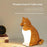 USB Rechargeable Lucky Dog Table Lamp Touch  /  Remote Control Creative Aromatherapy Night Light Gift with Dog Sound for Bedroom - Maple Wood Grain - 4