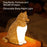 USB Rechargeable Lucky Dog Table Lamp Touch  /  Remote Control Creative Aromatherapy Night Light Gift with Dog Sound for Bedroom - Maple Wood Grain - 7