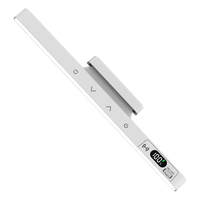 A29R Stepless Dimmable LED Desk Lamp 5 Color Temperature Display Long Bar Magnetic Light Touch Control  /  Remote Control - White - 2