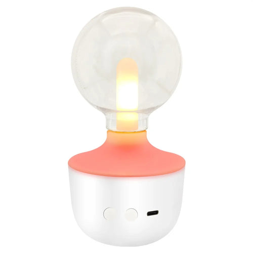 G80 / A70 Creative Table Lamp Flame Effect Multicolor Atmosphere Night Light for Bedside Decor - G80 White - 1