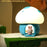 TW-L94 Cute Mushroom Shape Night Light for Kids Room Touch Control Silicone Bedside Table Lamp with Timer - Yellow - 4