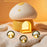 TW-L94 Cute Mushroom Shape Night Light for Kids Room Touch Control Silicone Bedside Table Lamp with Timer - Yellow - 6