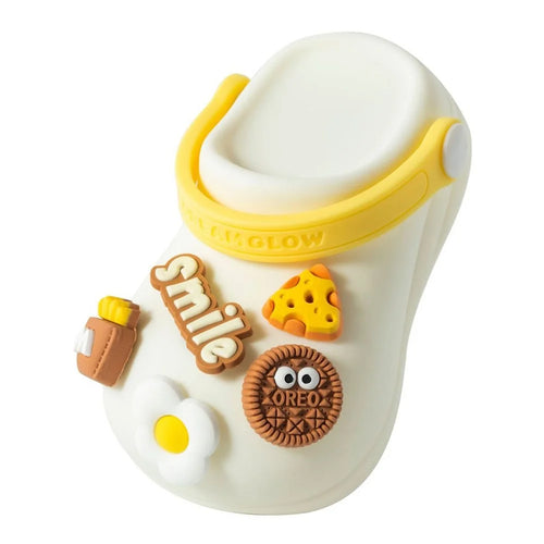 TW-L95 Clog Shoes Shape Tap Night Light with Timer Voice Control Bedside Atmosphere Lamp for Kids Room - 1