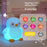 7 Color Changing Penguin Shape Silicone Night Light Tap Control Bedside Lamp with Timer for Children's Bedroom - Blue - 2