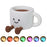 Cute Coffee Cup Shape Night Light with Phone Stand Tap Control 7 Color Changing LED Bedside Lamp - 1