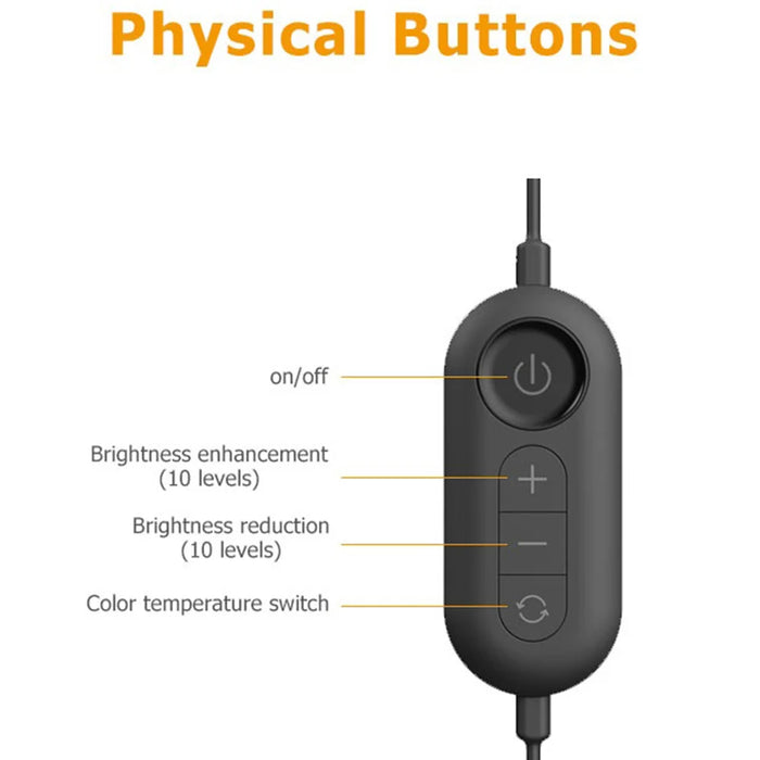 F-700 Crescent Shape Eye Protection Foldable Desktop Nail Light with Phone Clip for Nail Art / Eyelash Extension / Tattoo - US Plug/Large/Black - 7