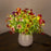 Glowing Violet Flower Pot Lamp Artificial Plant Table Light Ambient Decoration Desk Lamp For Home Dining - EU Plug - 4