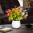 Glowing Violet Flower Pot Lamp Artificial Plant Table Light Ambient Decoration Desk Lamp For Home Dining - EU Plug - 5