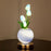 Tulip Night Light Dreamy Planet Table Lamp USB Atmosphere Light Touch Control 3 Color Adjustable For Bedroom - Blue - 2