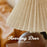 Pleated Table Lamp Bedroom Bedside Light Warm Romantic Simple Atmosphere Lamp 3 Color Dimming EU Plug - Walnut Grain (Linen Cover) - 6