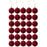 30Pcs Christmas Ornament Balls 6cm Plastic Tree Decorations Hanging Baubles Holiday Decor - Wine Red - 1