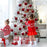 30Pcs Christmas Ornament Balls 6cm Plastic Tree Decorations Hanging Baubles Holiday Decor - Wine Red - 2