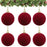 30Pcs Christmas Ornament Balls 6cm Plastic Tree Decorations Hanging Baubles Holiday Decor - Wine Red - 7