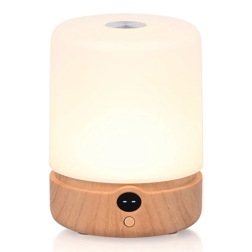 F3 Wood Grain RGB Timing Night Light Touch Control Desktop LED Ambient Lamp for Bedroom Living Room - 1