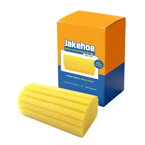 JAKEHOE Reusable PVA Cleaning Sponge Multifunctional Household Dust Removal Tool - Yellow - 1