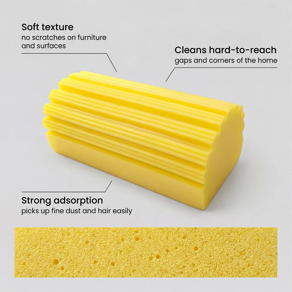 JAKEHOE Reusable PVA Cleaning Sponge Multifunctional Household Dust Removal Tool - Yellow - 7