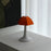 7017 Mushroom Shape Table Lamp Nordic Style Rechargeable LED Bedside Night Light - Orange - 4