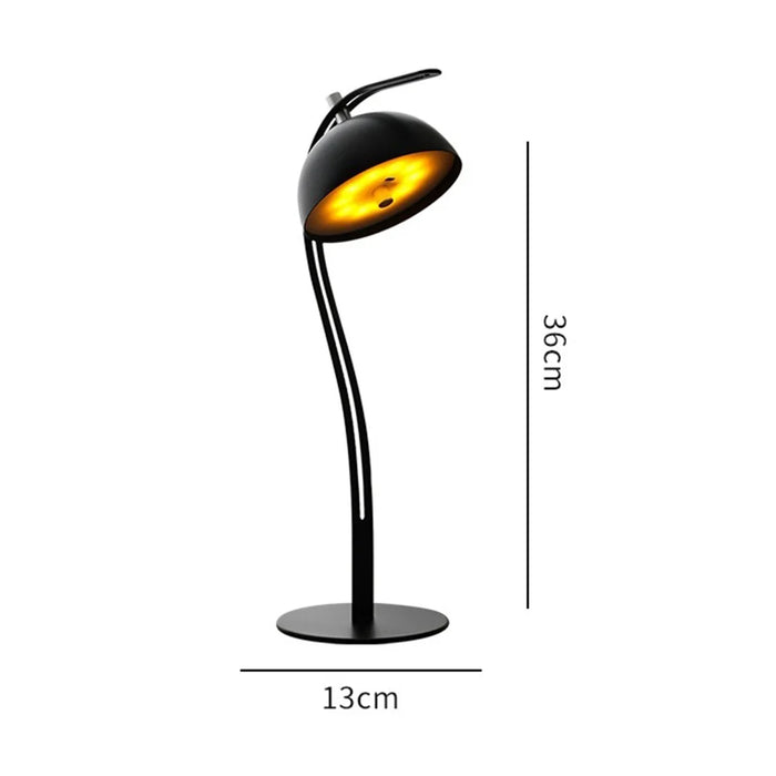 7020 Creative Sliding Rail Table Lamp 3 Color Dimmable Atmosphere Light for Bedroom Study Room - Black - 6
