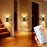 MZ-L5101 PIR Motion Sensor LED Wall Light Dimmable Wireless Remote Control Magnetic Mount Lamp - Black - 3