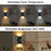 YSJ-008 2Pcs Motion Sensor LED Night Light Magnetic Wall Lamp Dimmable 3 Color Temperature Dual Direction Light - White - 5