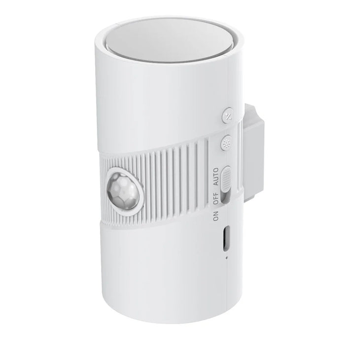 YSJ-008 2Pcs Motion Sensor LED Night Light Magnetic Wall Lamp Dimmable 3 Color Temperature Dual Direction Light - White - 6