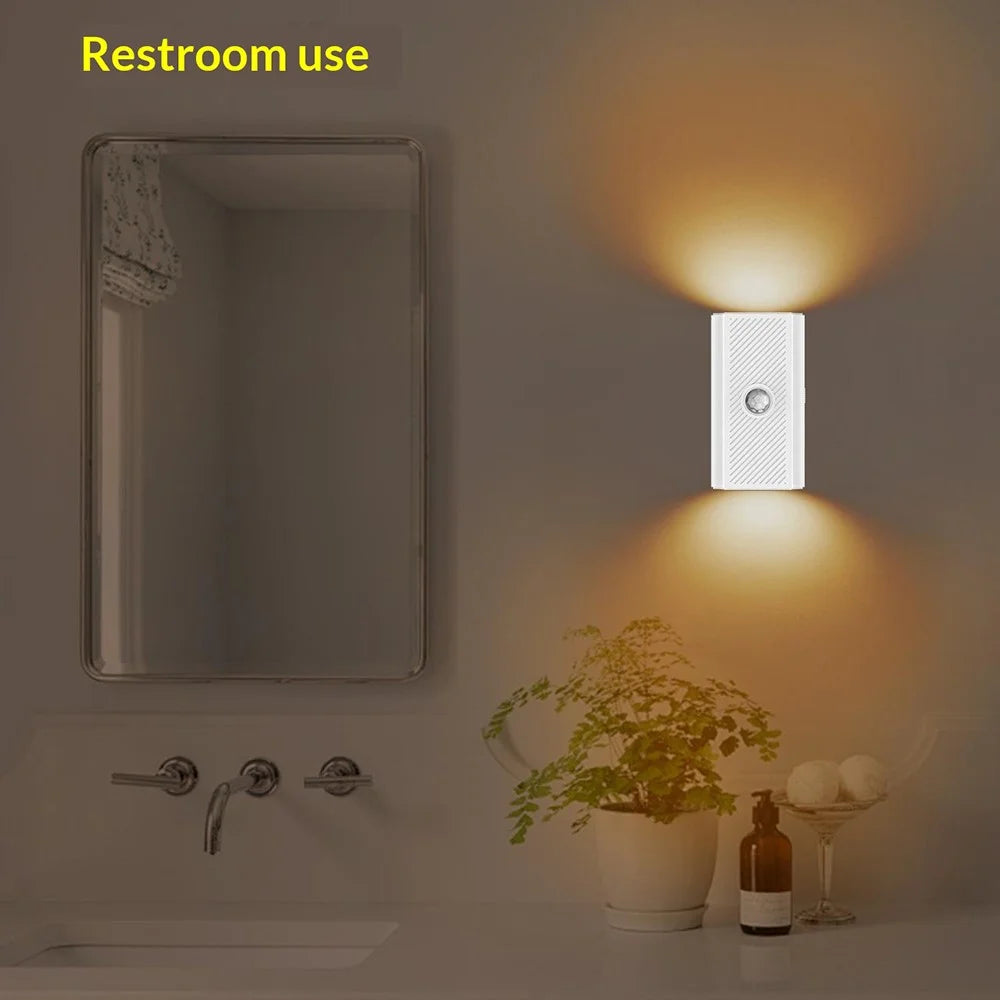 YSJ-010B 1Pc Smart Motion Sensor Wall Light Magnetic Rechargeable LED Night Light for Hallway Bedroom - 4
