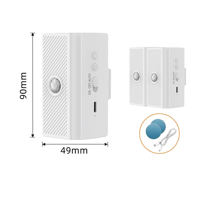 YSJ-010B 2Pcs Smart Motion Sensor Wall Light Magnetic Rechargeable LED Night Light for Hallway Bedroom - 6