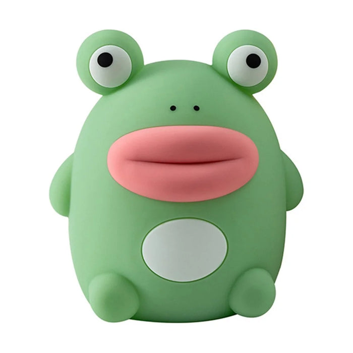 PP-D10 Frog Shape Night Light 3-Brightness Levels RGB Color Changing Remote Control Silicone Touch Lamp for Kids Bedroom - 1