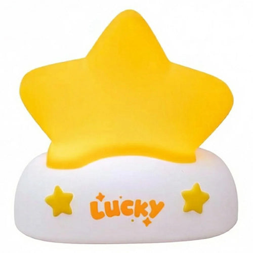 XP-007A Colorful RGB Lucky Star Night Light Silicone 3-Brightness Pat Control Night Lamp Creative Birthday Gift for Kids Baby - 1
