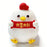 PP-D12 Colorful RGB Chicken-Shaped Night Light USB-C Rechargeable 1200mAh 3-Level Brightness Night Lamp for Bedroom Bedside - 1