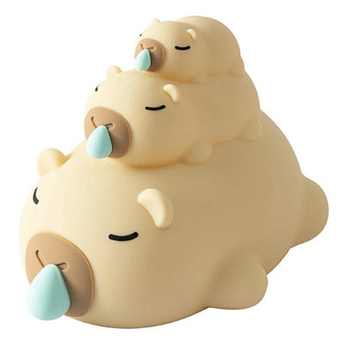 PP-D05 Remote Control RGB Cartoon Animal-Shaped Night Light Silicone 3-Brightness Levels 1200mAh Pat Lamp for Bedroom Desktop - 1