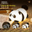 PP-D04 Fluffy Panda-Shaped Night Light 1200mAh Tap Control 30-Minute Timer Soft Light Night Lamp for Bedroom - 3