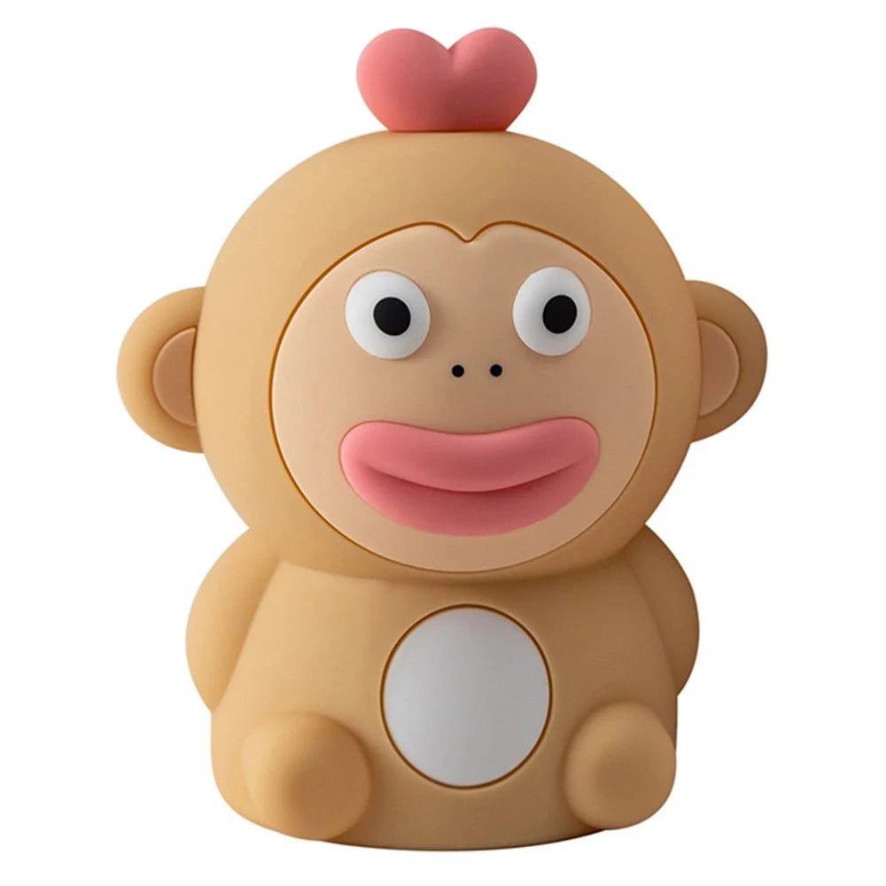 PP-D09 Cute Cartoon Monkey-Shaped Pat Lamp 1200mAh Type-C Charging Night Light for Bedroom - 1