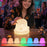 JXJA092 Ghost-Shaped Night Light 7 Colors RGB 3-Brightness Levels 1200mAh Rechargeable LED Lamp for Kids Bedroom Halloween - 2