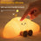 XJA089 Cartoon Croissant Shape Silicone Night Light Colorful RGB Touch Control LED Bedside Night Lamp for Bedroom - 2
