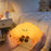 XJA089 Cartoon Croissant Shape Silicone Night Light Colorful RGB Touch Control LED Bedside Night Lamp for Bedroom - 7