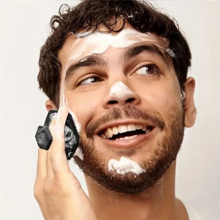 4Pcs Silicone Bath Body Brush Set Deep Exfoliation Long Handle Face Body Back Scrubber Kit for Shower - 2
