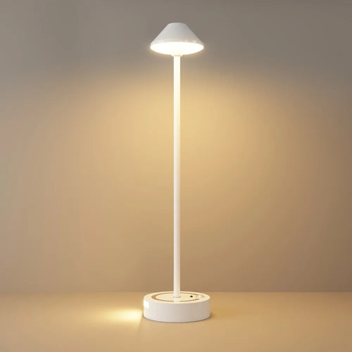 TWL002 3W Motion Sensor Wireless Magnetic Night Light Touch Control Rechargeable RGB LED Bedside Lamp - White - 1