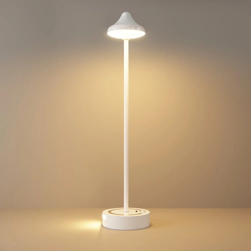 TWL001 35cm Flexible Arm Magnetic LED Motion Sensor RGB Night Light 3W USB Rechargeable Touch Control Dimmable Table Lamp - White - 1