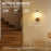 TWL002 RGB LED Bedside Lamp DIY Flexible Arm Rechargeable Night Light Motion Sensor Touch Control Table Lamp - Wood Grain - 4