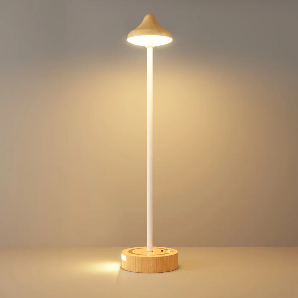 TWL001 Wood Grain Touch Control LED Wall Light Rechargeable DIY Flexible Arm Motion Sensor Night Light - 3W|Wood Grain - 1