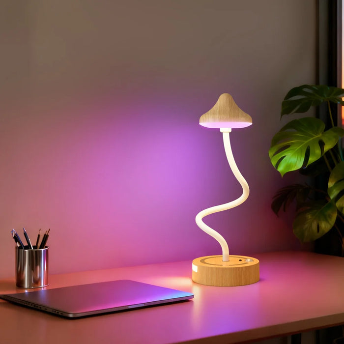 TWL001 Wood Grain Touch Control LED Wall Light Rechargeable DIY Flexible Arm Motion Sensor Night Light - 3W|Wood Grain - 5