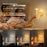 TWL001 Wood Grain Touch Control LED Wall Light Rechargeable DIY Flexible Arm Motion Sensor Night Light - 3W|Wood Grain - 6