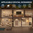 TWL001 Wood Grain Touch Control LED Wall Light Rechargeable DIY Flexible Arm Motion Sensor Night Light - 3W|Wood Grain - 7